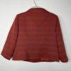 Le Suit Women Polyester Skirt Suit 14 Burnt Orange 3/4 Sleeves Textured 2PC