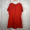 Armani Exchange Women Polyester Romper Size 14 Orange Short Kimono Sleeve New