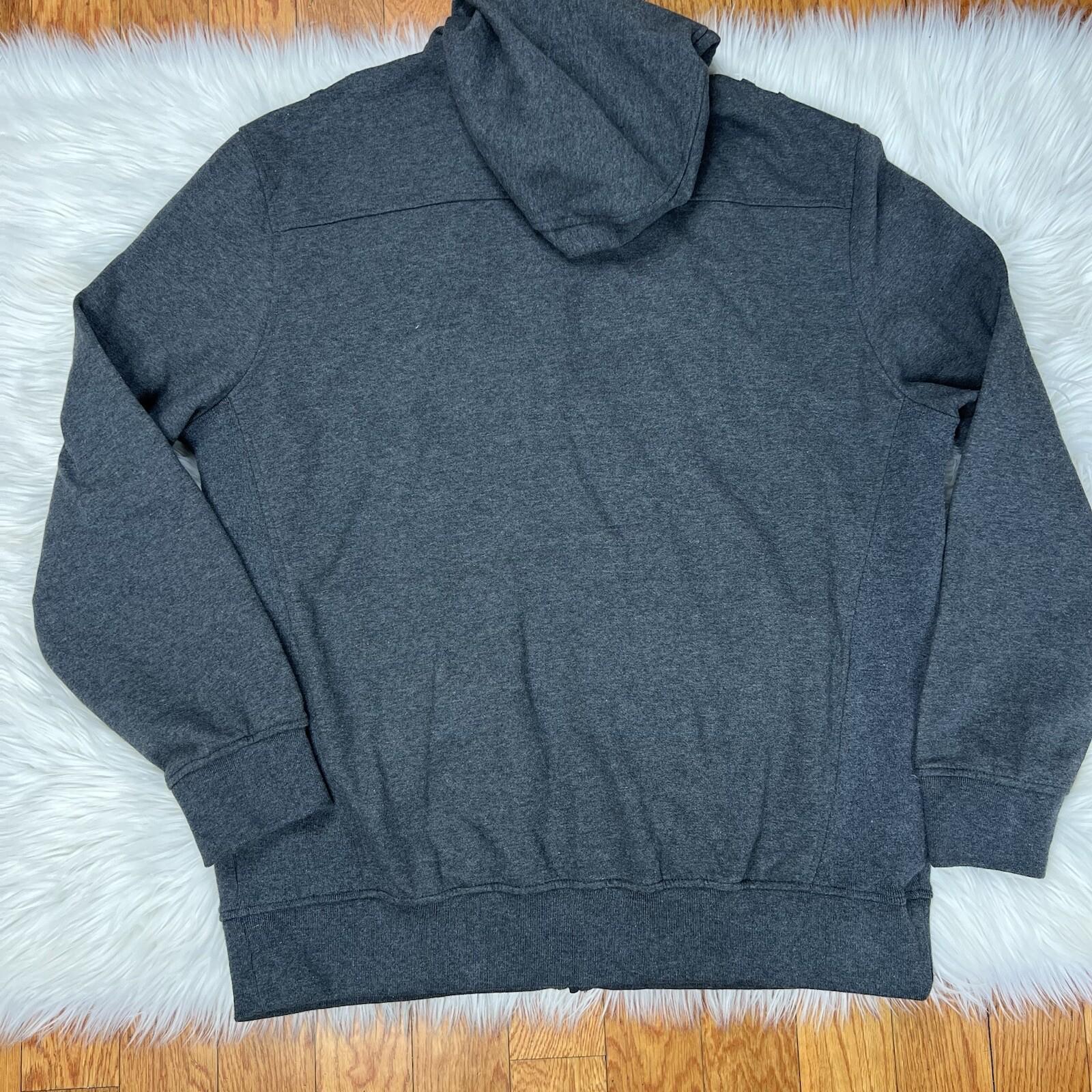 Sean John Track Sweat Pant L Suit XL Warm Gray Zip Up Hooded Hip Hop 2PC