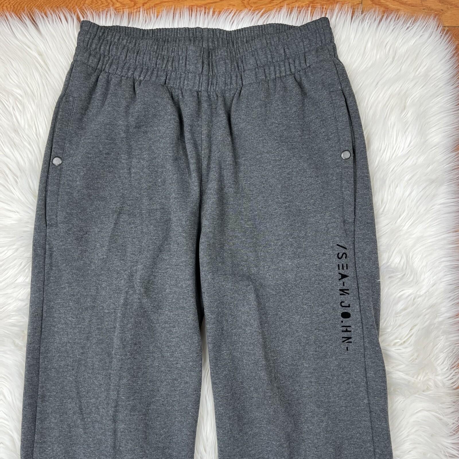 Sean John Track Sweat Pant L Suit XL Warm Gray Zip Up Hooded Hip Hop 2PC