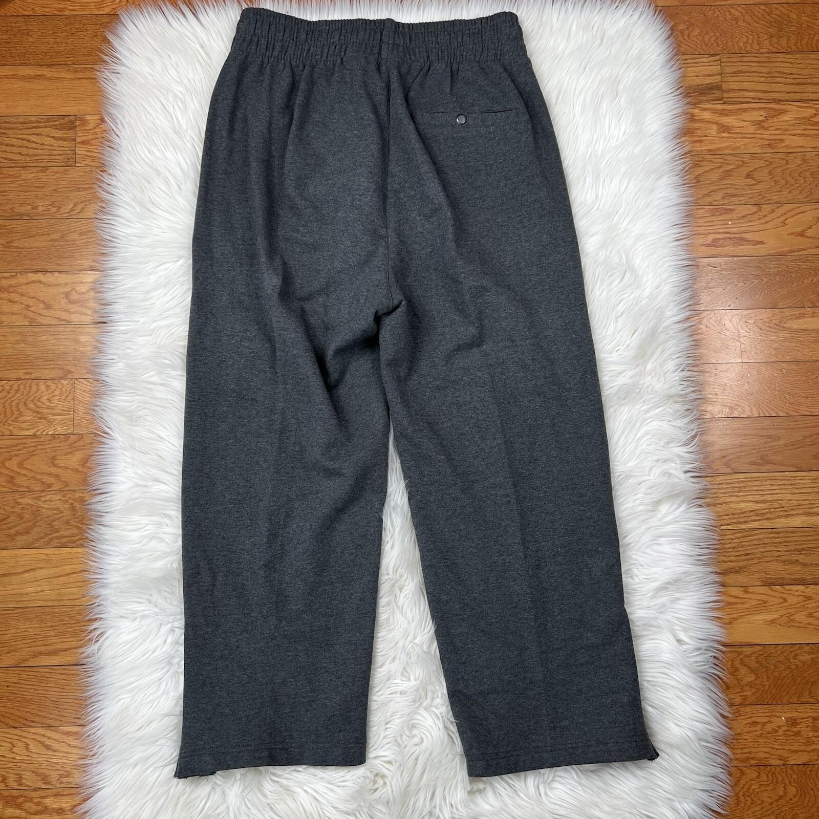 Sean John Track Sweat Pant L Suit XL Warm Gray Zip Up Hooded Hip Hop 2PC