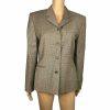 Lauren Ralph Lauren Wool Blazer Suit Size 8 Multicolor Striped Lined pockets