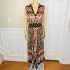 Bila Dress Size XL Sleeveless Maxi Scarf Smocked Bohemian Gypsy Boho Artsy