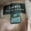 Lauren Ralph Lauren Wool Blazer Suit Size 8 Multicolor Striped Lined pockets