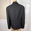 EVAN PICONE Black Striped Polyester Stretch Lined Career Blazer Size 18W