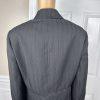 EVAN PICONE Black Striped Polyester Stretch Lined Career Blazer Size 18W