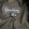 EVAN PICONE Black Striped Polyester Stretch Lined Career Blazer Size 18W