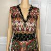 Bila Dress Size XL Sleeveless Maxi Scarf Smocked Bohemian Gypsy Boho Artsy