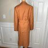 Levine Classics Rayon Linen Skirt Suit 22 W Pumpkin Belted pockets Lined 2PC