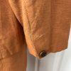 Levine Classics Rayon Linen Skirt Suit 22 W Pumpkin Belted pockets Lined 2PC
