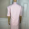 Le Suit Women Polyester Skirt Suit 22W Pink Stand Up Collar Short Sleeves 2PC