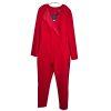 ADRIANNA PAPELL Red Stretch Scarlet Long Sleeve Back Zip Tuxedo Jumpsuit 4