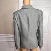 JONES WEAR Women 2PC Gray Striped Polyester Lined Business Pant Suit Size 12