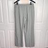 JONES WEAR Women 2PC Gray Striped Polyester Lined Business Pant Suit Size 12