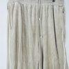 10-4077.jpg Sean John Men Vtg Velour Track Jogger XL Pants Beige Athleisure Sportswear Y2K