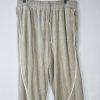 10-4078.jpg Sean John Men Vtg Velour Track Jogger XL Pants Beige Athleisure Sportswear Y2K