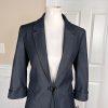 Tahari ASL Polyester Rayon Stretch Skirt 10 Suit 6 Dark Blue 3/4 Sleeve New 2pc