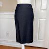 Tahari ASL Polyester Rayon Stretch Skirt 10 Suit 6 Dark Blue 3/4 Sleeve New 2pc