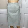 Kasper Women Polyester Rayon Skirt Suit 10P Light Gray Notch Collar Lined 2PC