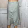 Kasper Women Polyester Rayon Skirt Suit 10P Light Gray Notch Collar Lined 2PC