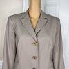 LAFAYETTE 148 NY  Women Virgin Wool Skirt Suit Size 4 Beige Stretch Lined 2PC