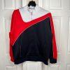 SEAN JOHN Men Track Jacket Size 2XL White Red Black Full Zip Collared Y2K