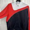 SEAN JOHN Men Track Jacket Size 2XL White Red Black Full Zip Collared Y2K