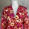 KASPER Women Linen Rayon Blazer Size 8P Multicolored Collarless Lined 1PC