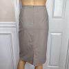LAFAYETTE 148 NY  Women Virgin Wool Skirt Suit Size 4 Beige Stretch Lined 2PC