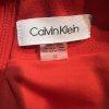 Calvin Klein Sheath Dress 14 Red Sleeveless Halter Full Length Formal Stretch