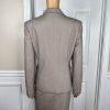 LAFAYETTE 148 NY  Women Virgin Wool Skirt Suit Size 4 Beige Stretch Lined 2PC