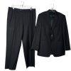 Cremieux Fabric Loro Piana VTG Men Wool Suit Size 44R Pants 36x28 Black Striped