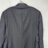 Cremieux Fabric Loro Piana VTG Men Wool Suit Size 44R Pants 36x28 Black Striped