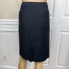 Calvin Klein Polyester Rayon Skirt 8 Suit 10 Black Striped Lined Career 2PC