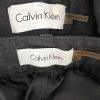 Calvin Klein Polyester Rayon Skirt 8 Suit 10 Black Striped Lined Career 2PC