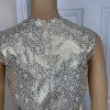 Valentine Polyester Skirt Suit Top 12 Gold Black Beaded Open Front Lined 3PC