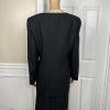 Valentine Polyester Skirt Suit Top 12 Gold Black Beaded Open Front Lined 3PC