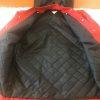 BUTWIN Men Red Zipped Hooded Nylon Windbreaker Quilted Lining Coat Size L