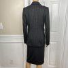 Tommy Hilfiger Rayon Polyester Spandex Skirt 4 Suit 2 Gray Striped 2PC New