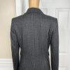 Tommy Hilfiger Rayon Polyester Spandex Skirt 4 Suit 2 Gray Striped 2PC New