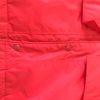 BUTWIN Men Red Zipped Hooded Nylon Windbreaker Quilted Lining Coat Size L