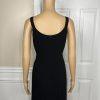 Albert Nipon Triacetate Polyester Dress Suit 10 Black Beaded Embellished 2PC