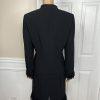 Albert Nipon Triacetate Polyester Dress Suit 10 Black Beaded Embellished 2PC