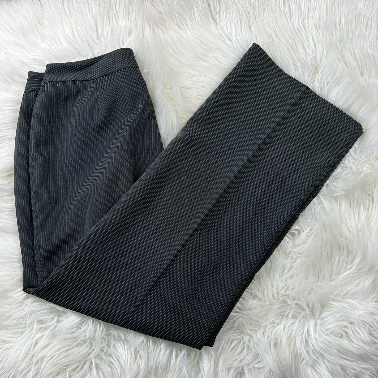 EVAN PICONE Women 2PC Black Striped Polyester Rayon Pant Suit Size 10P