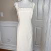 LARRY LEVINE 2PC Oatmeal Polyester Rayon Stretch Dress Suit Size 14 MSRP 0