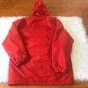 BUTWIN Men Red Zipped Hooded Nylon Windbreaker Quilted Lining Coat Size L