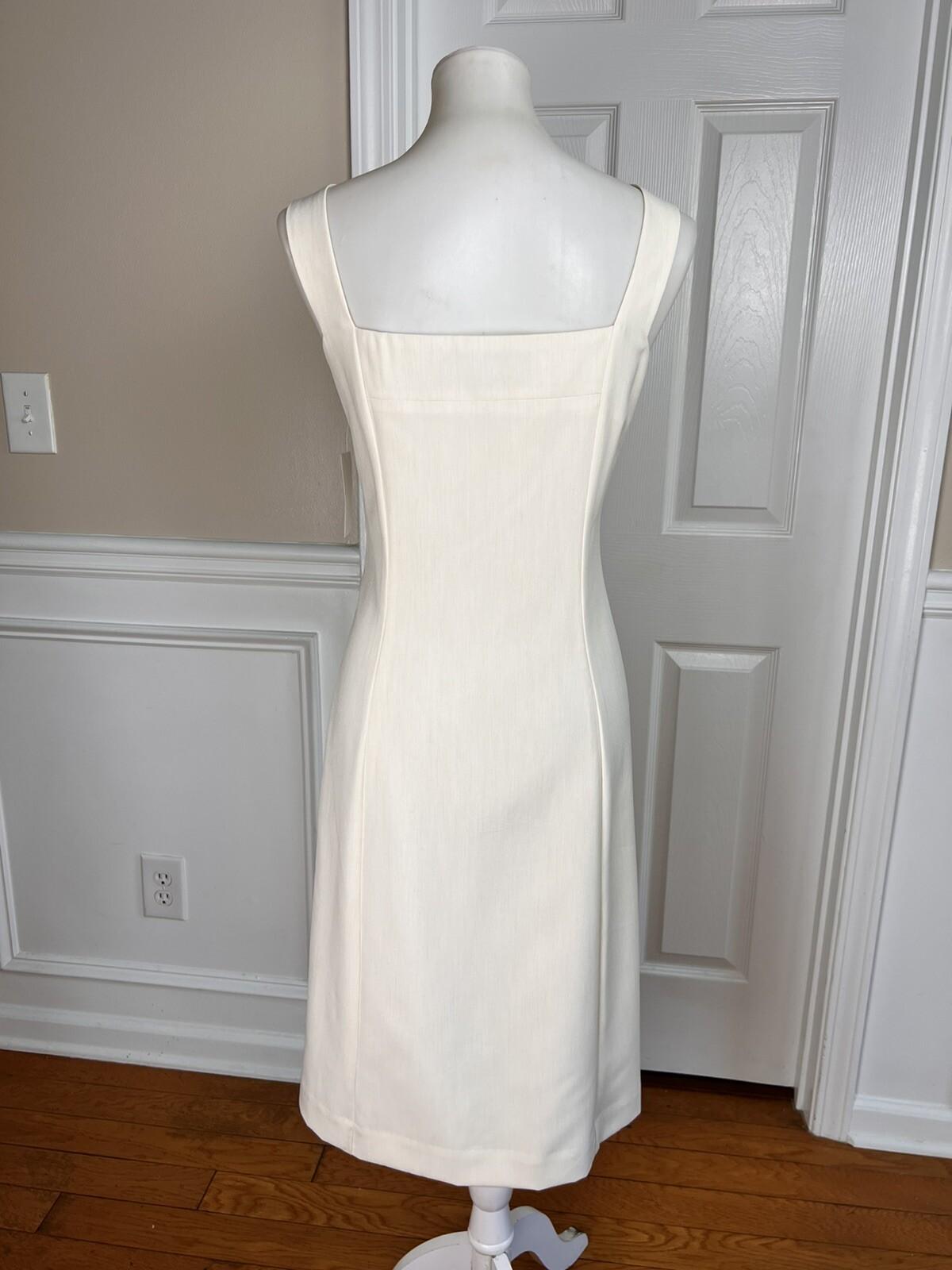 LARRY LEVINE 2PC Oatmeal Polyester Rayon Stretch Dress Suit Size 14 MSRP 0
