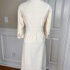 LARRY LEVINE 2PC Oatmeal Polyester Rayon Stretch Dress Suit Size 14 MSRP 0