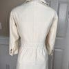 LARRY LEVINE 2PC Oatmeal Polyester Rayon Stretch Dress Suit Size 14 MSRP 0