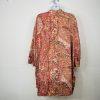 Marina Rinaldi Multicolored Cotton Button Up Shirt Size 27/16W 3/4 Sleeves Tunic